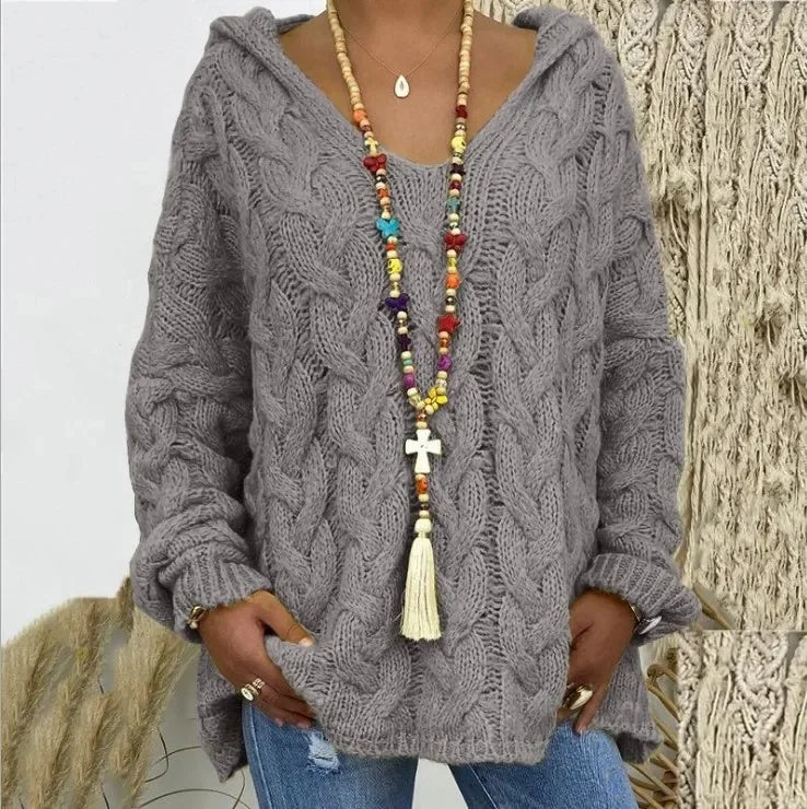 Lola | Kapuzenpullover aus Strukturstrick