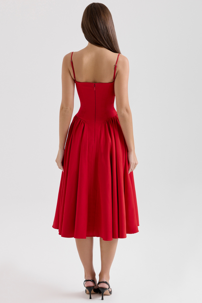 Celine Corset Midi Dress