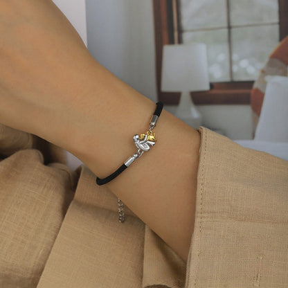 Katy™ | Kordelarmband mit Hunde-Icon