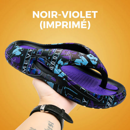 Bequeme Sommer-Flip-Flops mit dicker Sohle 