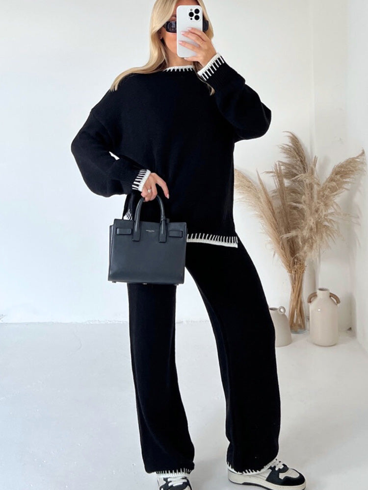 Cozy Contrast Knit Co‑Ord