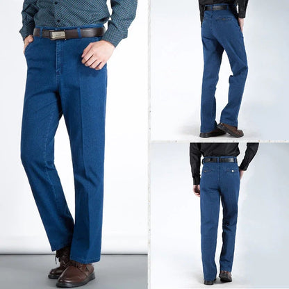 👖Herrenjeans mit hoher Taille und geradem Schnitt
