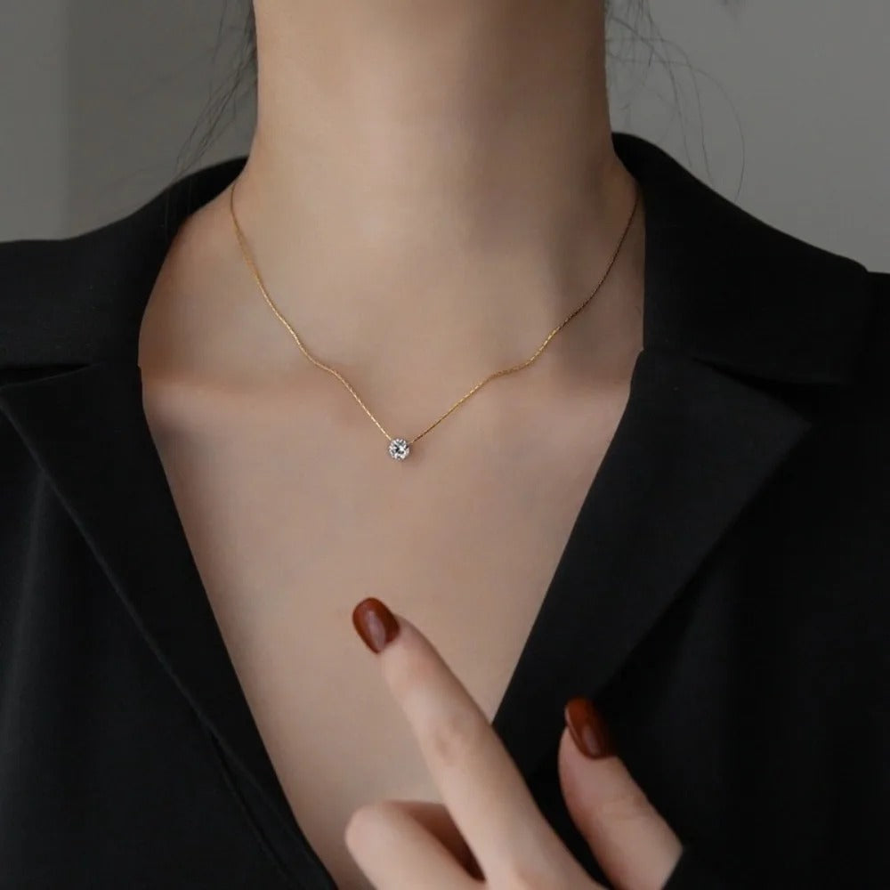 Cléa Moissanit-Halskette 