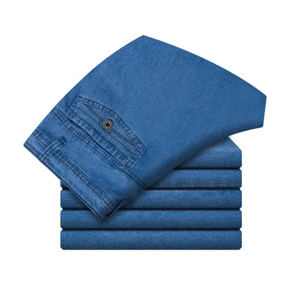 👖Herrenjeans mit hoher Taille und geradem Schnitt