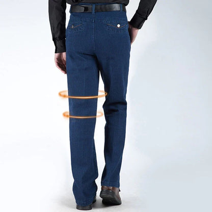 👖Herrenjeans mit hoher Taille und geradem Schnitt