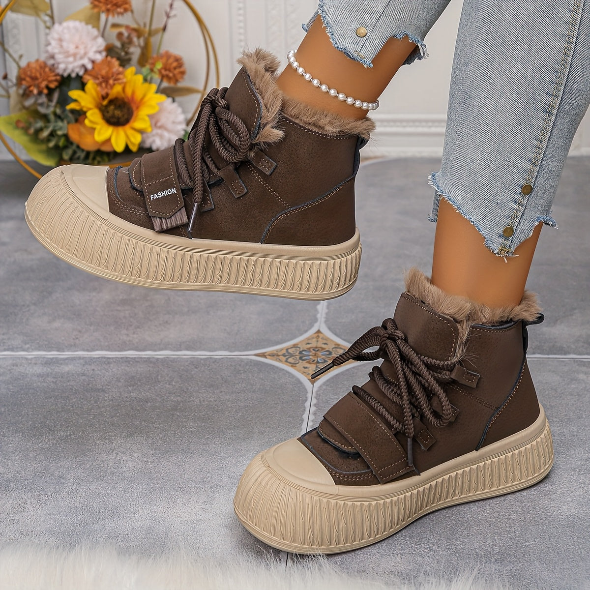 Nora | Gefütterte Mid-Top Winterstiefel