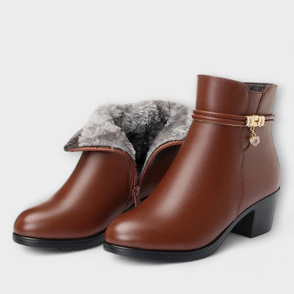 Evelina | Elegante Winterstiefeletten mit Reißverschluss