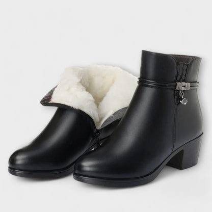 Evelina | Elegante Winterstiefeletten mit Reißverschluss