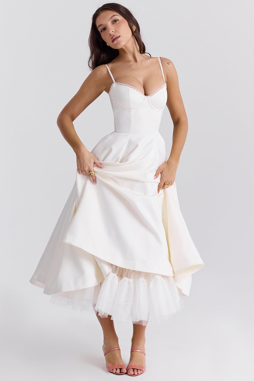 Cindy Tulle Midi Dress
