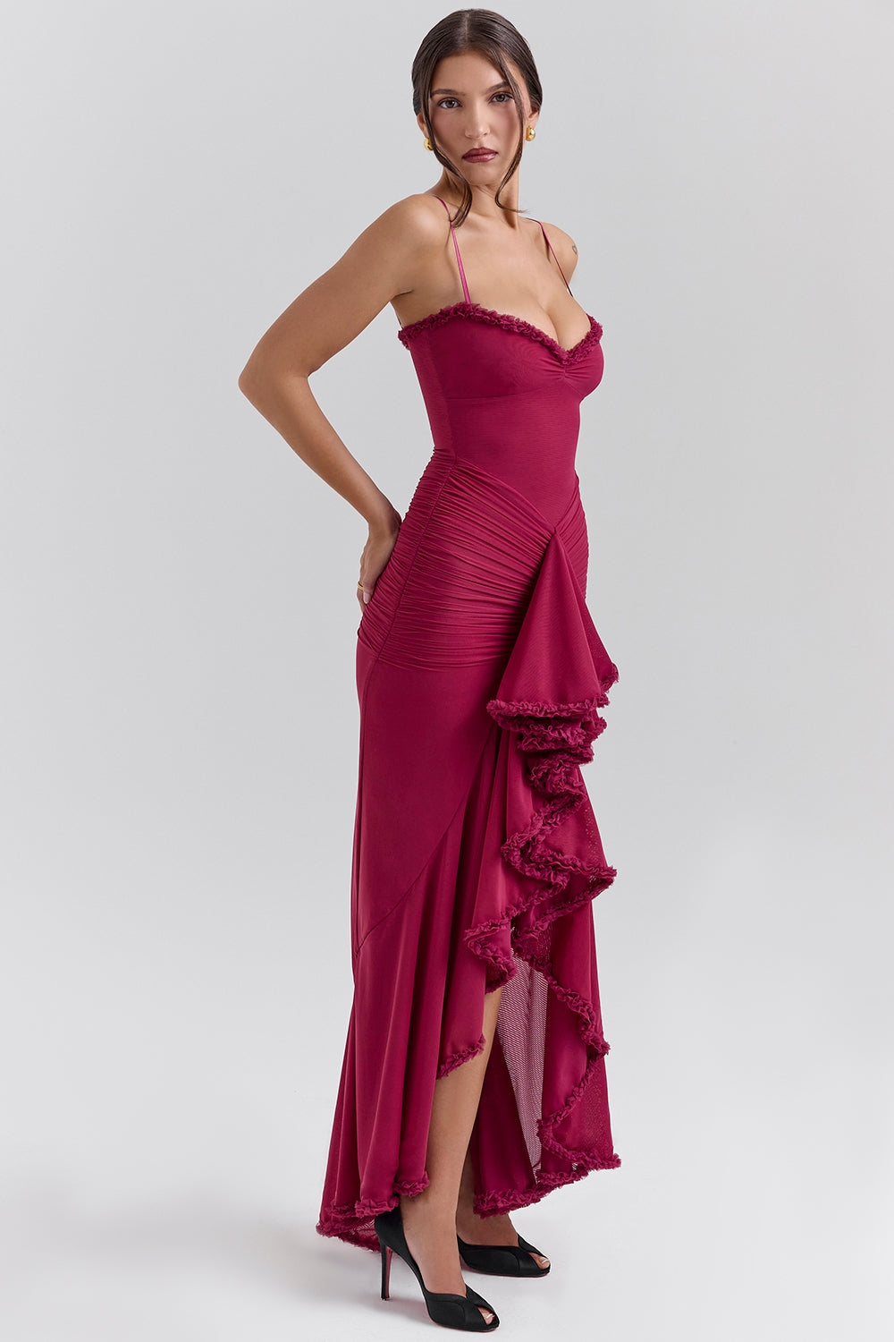 Stella - Ruffled Maxi Dress