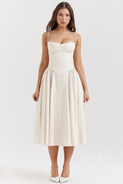 Celine Corset Midi Dress