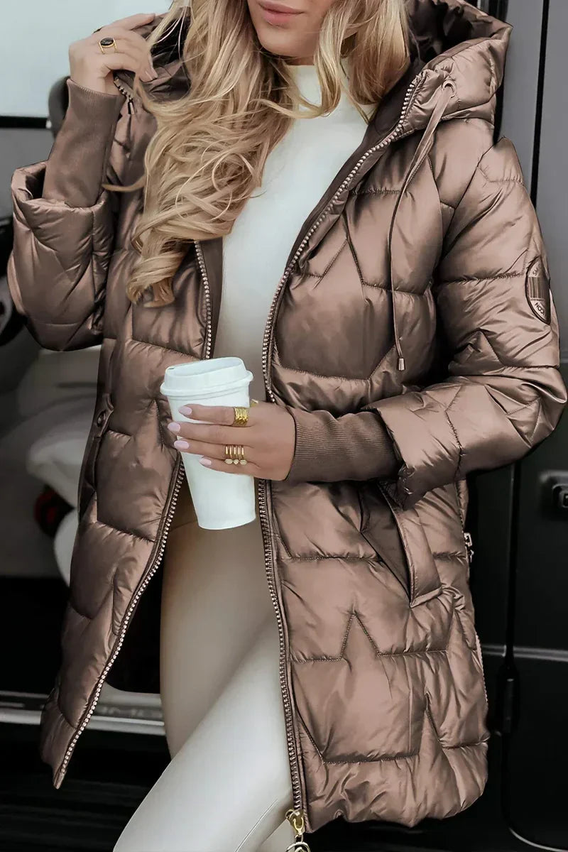 Kate™ | Eleganter Wintermantel mit Kapuze