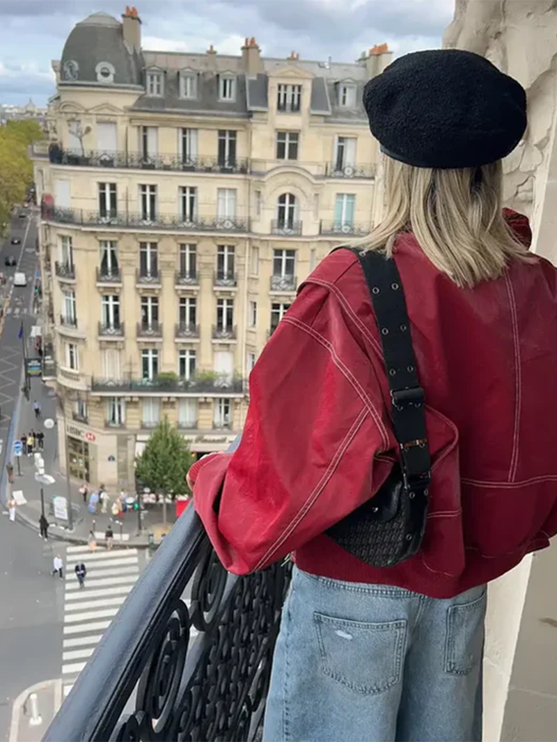 Maria Oversized Contrast Jacket