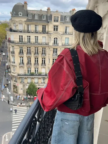 Maria Oversized Contrast Jacket