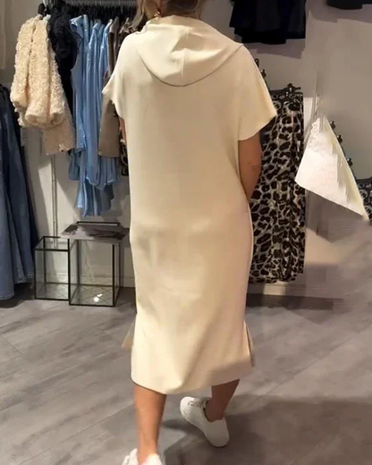 💥🔥👗[S-5XL]2025 New Summer Style Loose, Comfortable and Breathable Plus Size Sweatshirt Dress