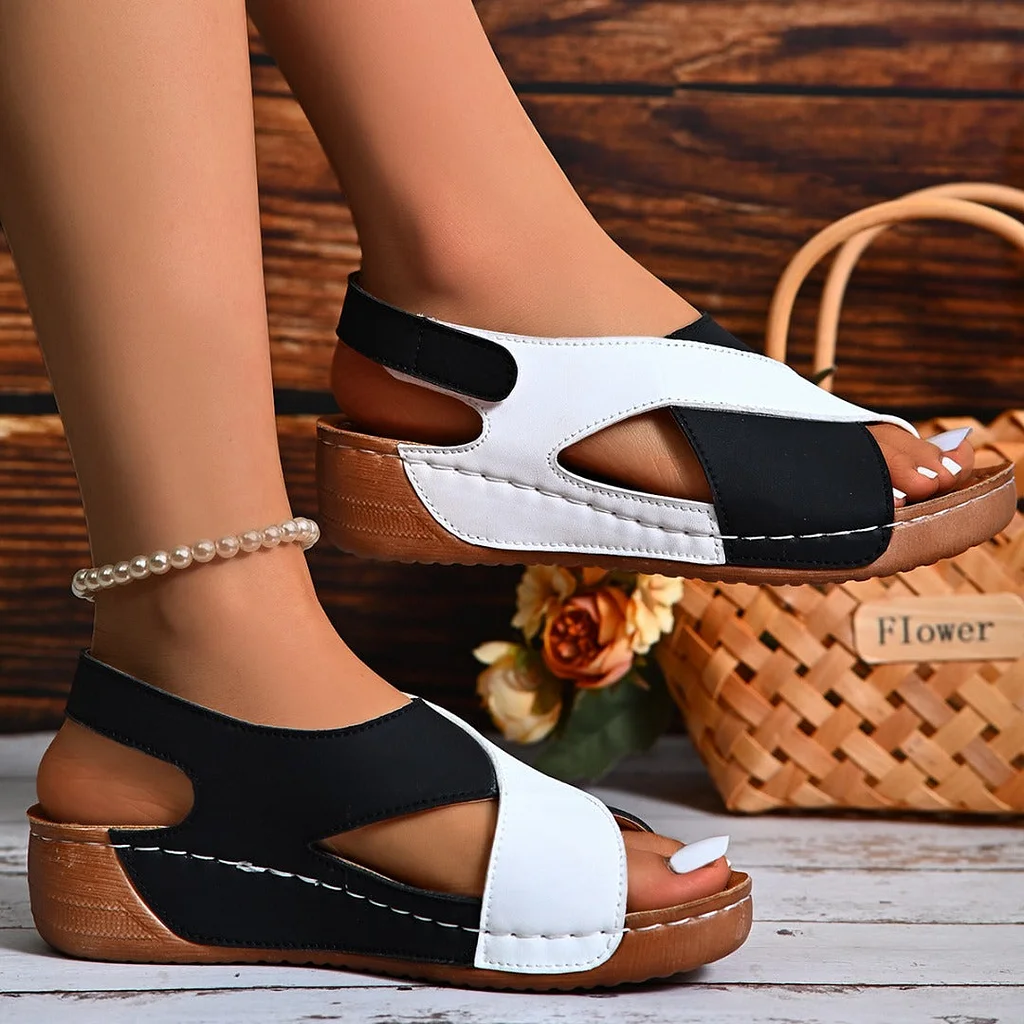 🔥 Ultrabequeme orthopädische Sandalen mit schrägem Absatz