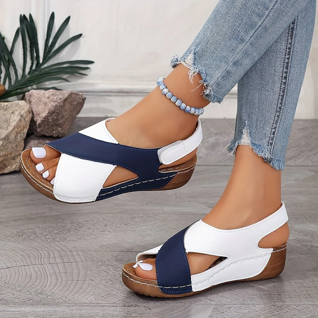 🔥 Ultrabequeme orthopädische Sandalen mit schrägem Absatz
