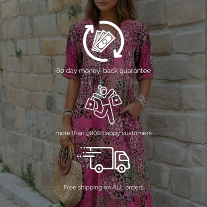 Lebendiges Midikleid
