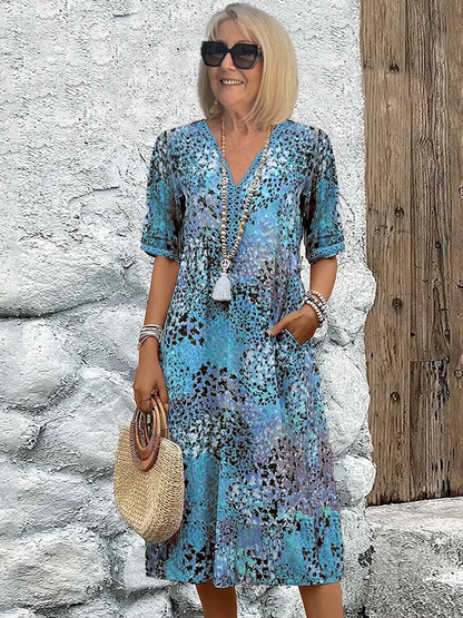 Lebendiges Midikleid