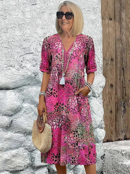 Lebendiges Midikleid