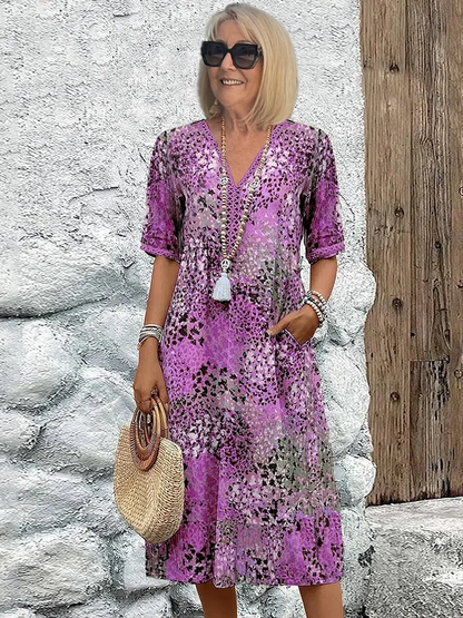 Lebendiges Midikleid