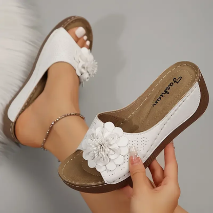 🔥 Letzter Tagesverkauf: 50 % Rabatt – Damensandalen mit Blumenmuster 