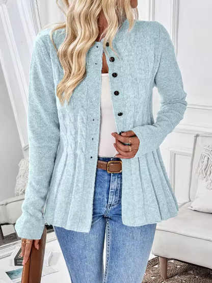 Clara | Strukturierter Strick-Cardigan mit Knöpfen