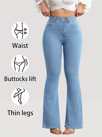 CurveLift | High-Waist Stretch Schlagjeans