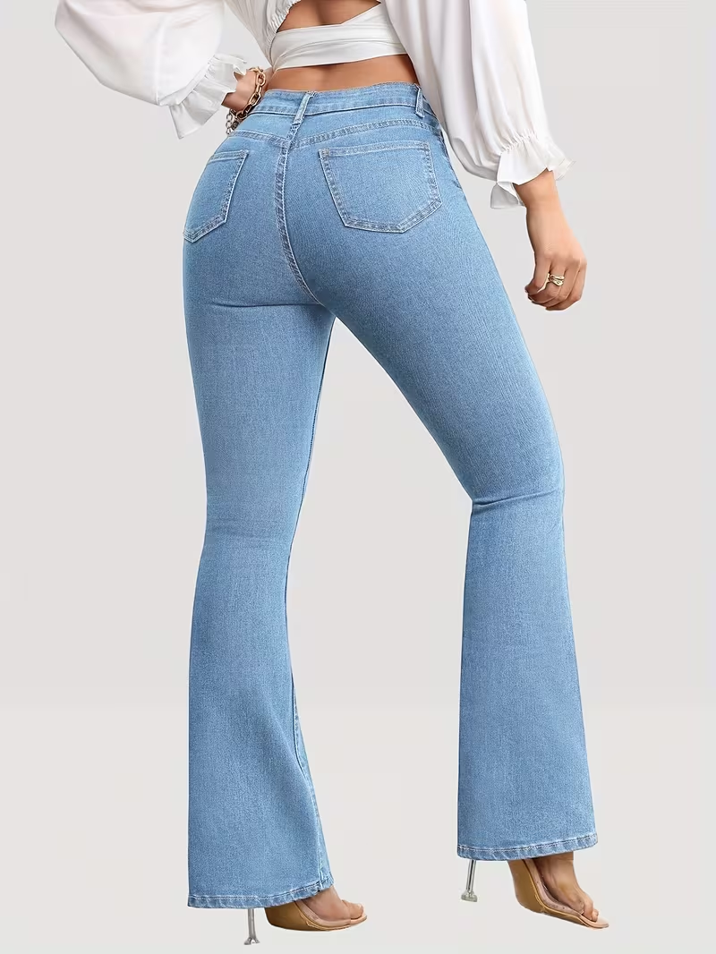 CurveLift | High-Waist Stretch Schlagjeans