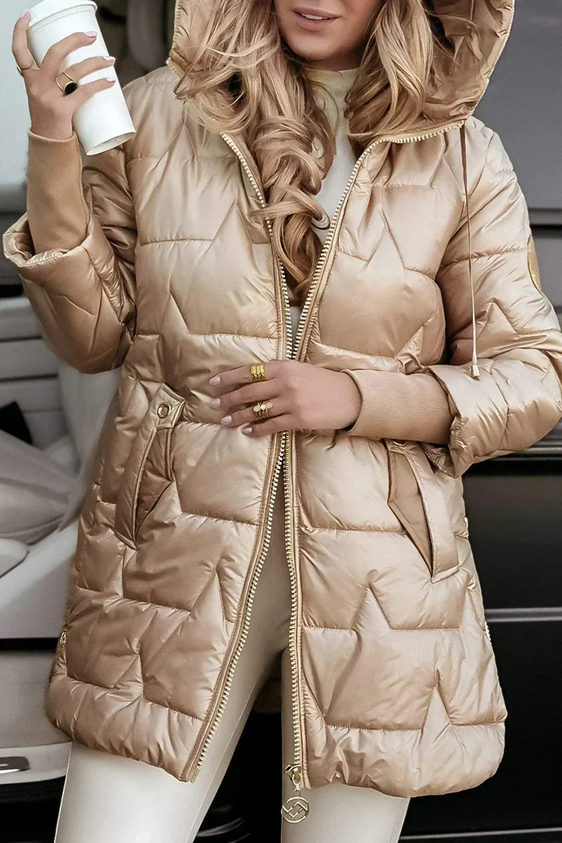 Kate™ | Eleganter Wintermantel mit Kapuze