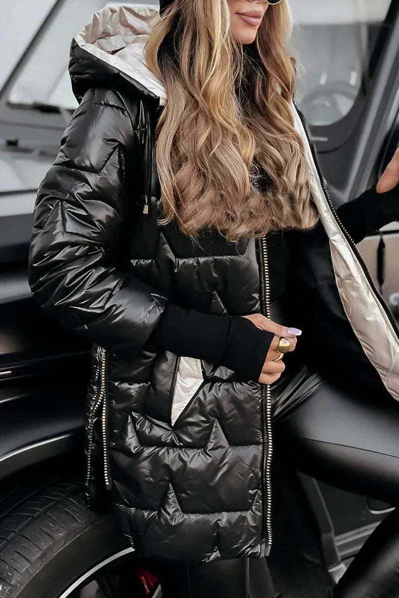 Kate™ | Eleganter Wintermantel mit Kapuze