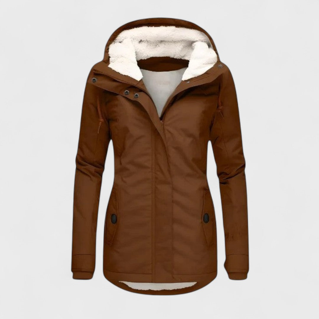 Women's Warm and Waterproof Jacket with Hood