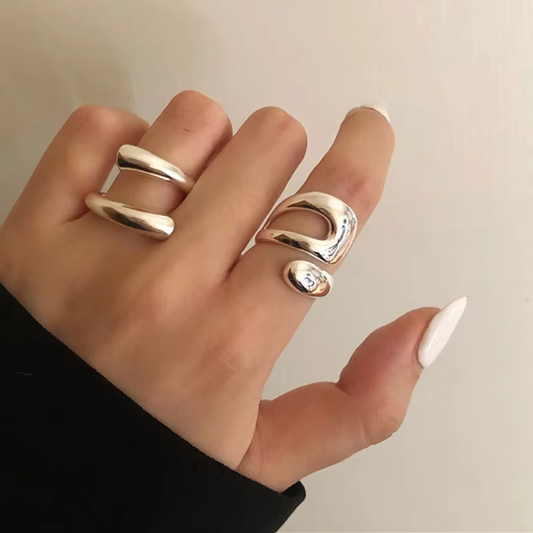 Silberring-Set 