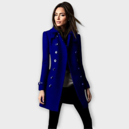 Juliette | Double-Breasted Trench Coat for Effortless Elegance
