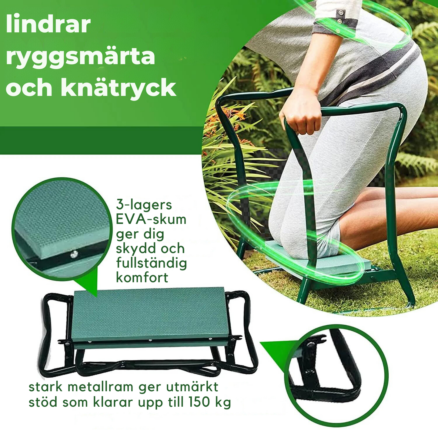 Multifunktionale Knie- und Sitzecke + GRATIS Tasche