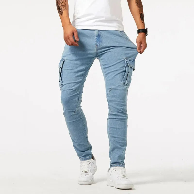 Pantalon cargo slim Kenzi