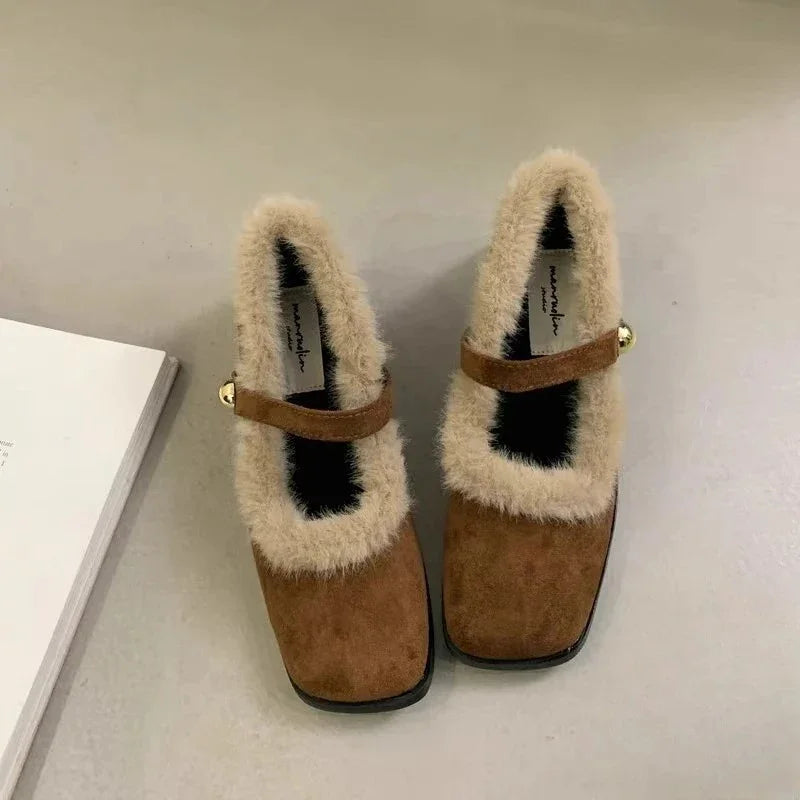 LunaWarm™ Flauschige Mary Jane Komfortschuhe