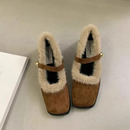 LunaWarm™ Flauschige Mary Jane Komfortschuhe