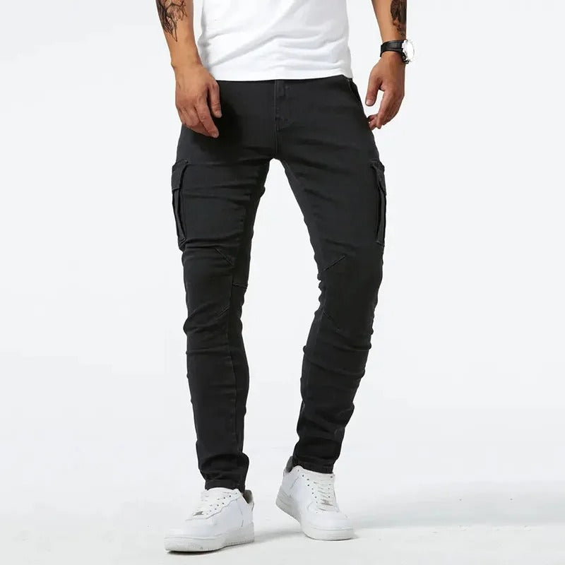 Pantalon cargo slim Kenzi