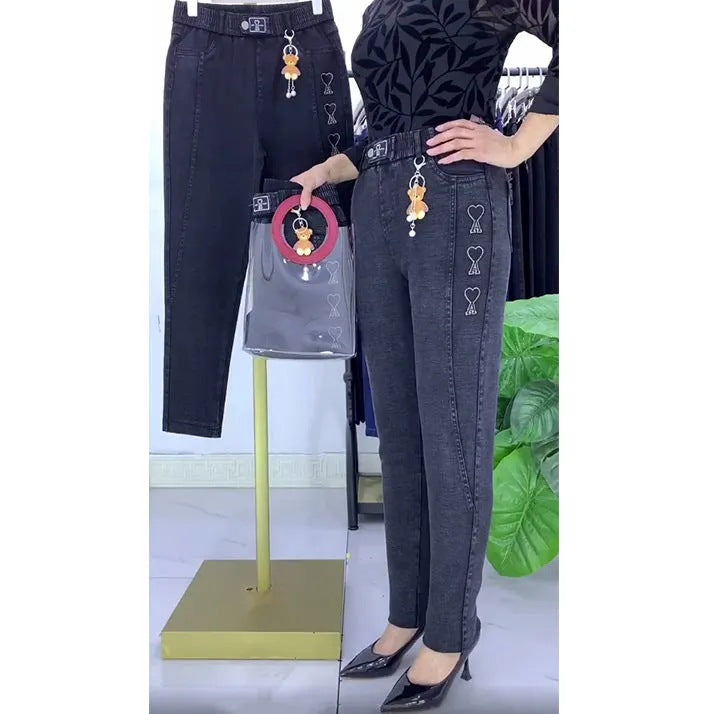 🔥Verstärkte Stretchjeans für Damen 