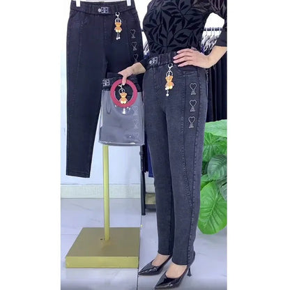 🔥Verstärkte Stretchjeans für Damen 