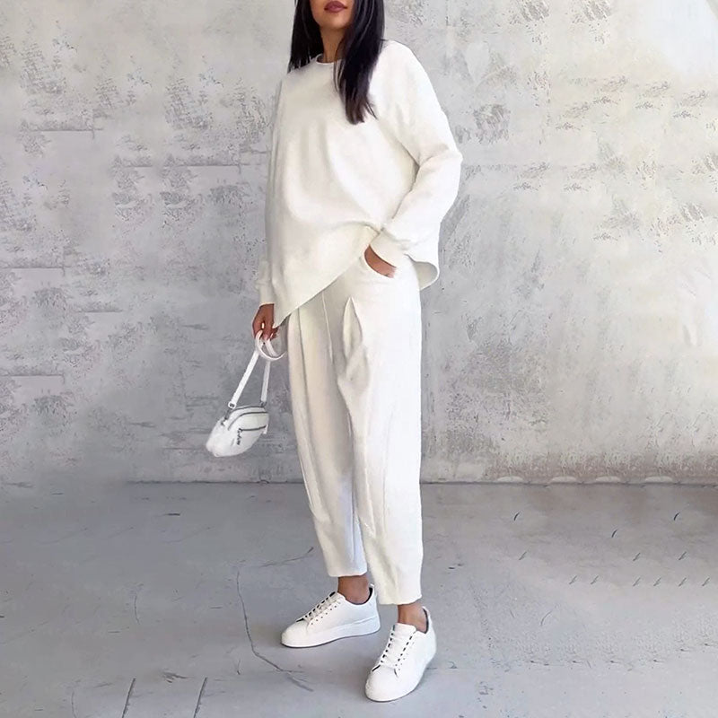 LIANNE | Zweiteiliges Set mit langärmligem Oberteil und locker sitzender Hose