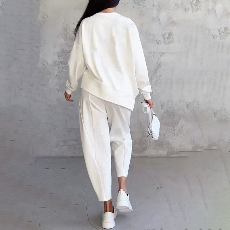 LIANNE | Zweiteiliges Set mit langärmligem Oberteil und locker sitzender Hose