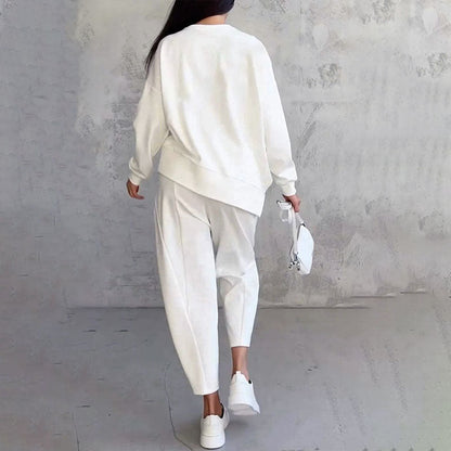 LIANNE | Zweiteiliges Set mit langärmligem Oberteil und locker sitzender Hose