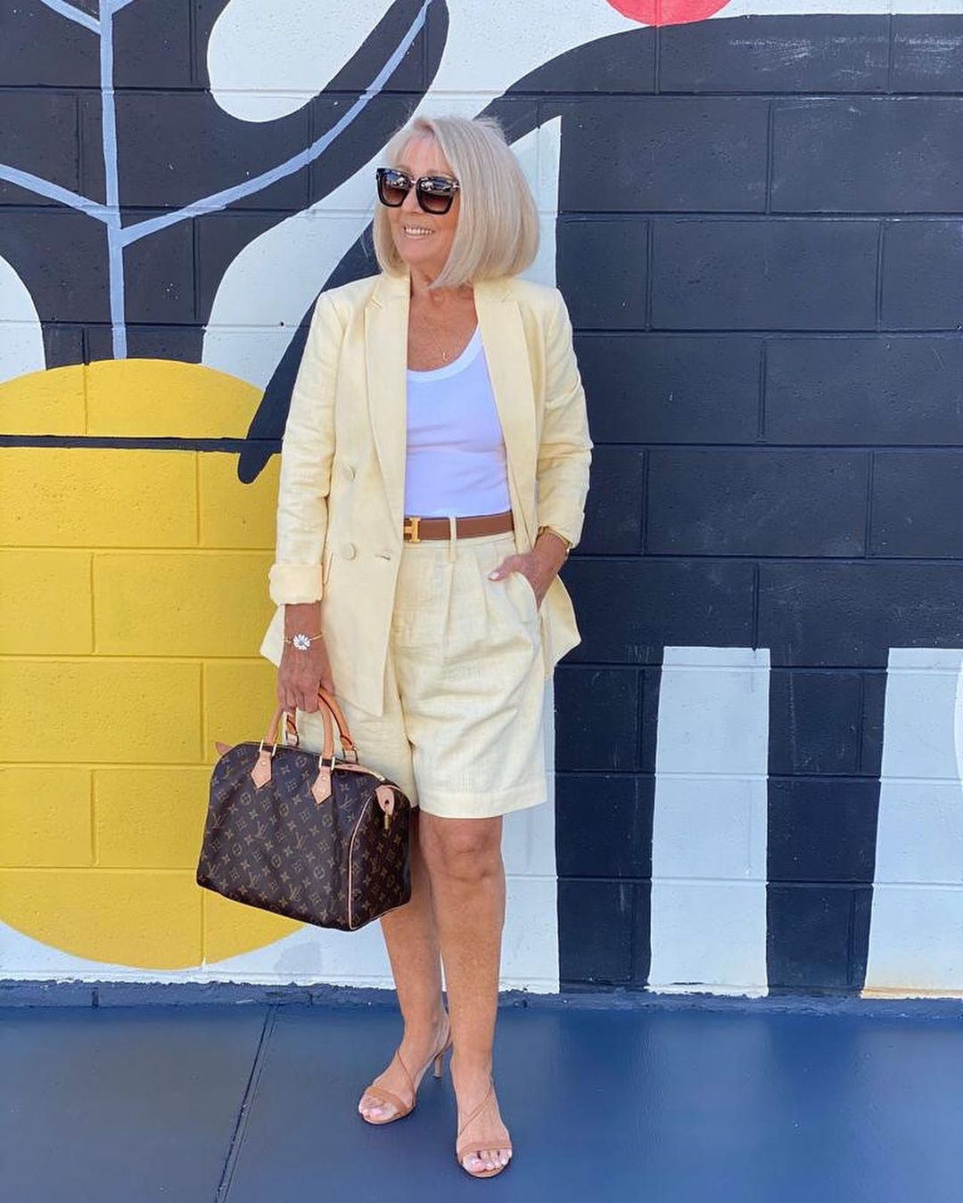 💐 Frühjahrsangebot 2025 🔥Zweiteiliges Set mit Top, Blazer und Shorts mit dreidimensionalen Blumen