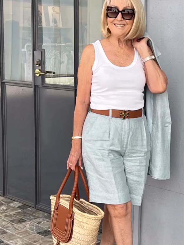 💐 Frühjahrsangebot 2025 🔥Zweiteiliges Set mit Top, Blazer und Shorts mit dreidimensionalen Blumen