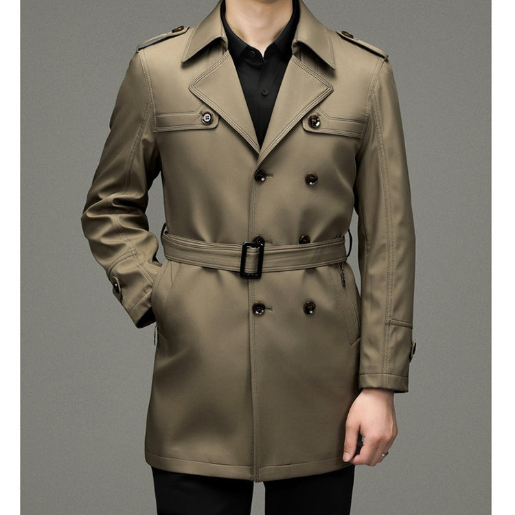 Herren-Windjacke mit doppeltem Knopf