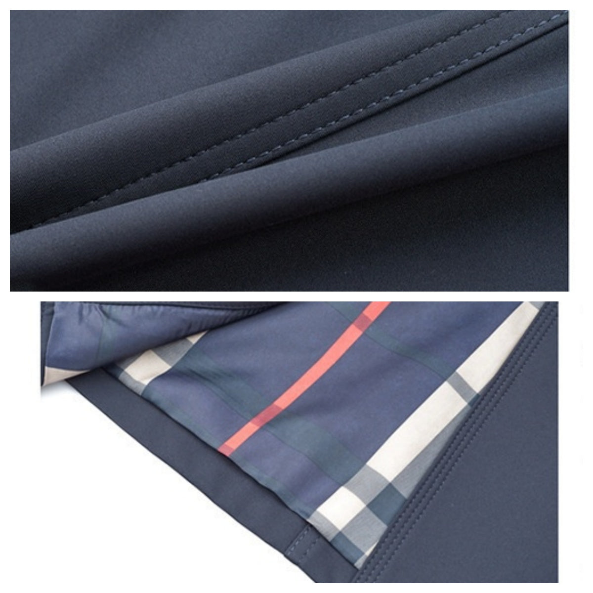 Herren-Windjacke mit doppeltem Knopf