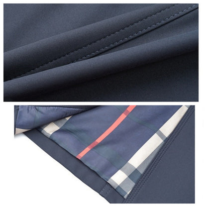 Herren-Windjacke mit doppeltem Knopf