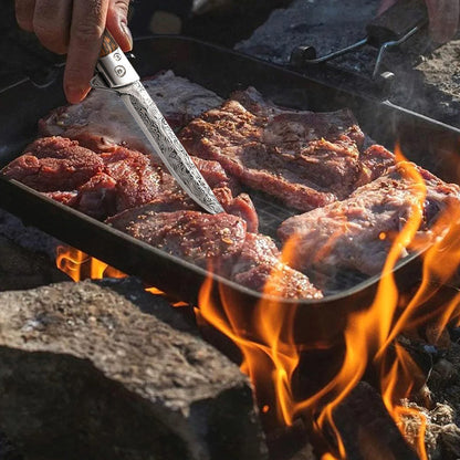 🔥 Großer Ausverkauf 50 % RABATT🔥🗡️ Klappmesser mit Holzgriff für Arbeit, Wandern &amp; Camping ⛺ Kaufen Sie 1, erhalten Sie 1 gratis 